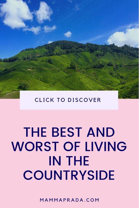 Living in the heart of the countryside comes with both pros and cons - here are some of them! #countryliving #country Living In The Country, Countryside Living, Home Environment, Village Shop, Big Garden, Best Places To Live, Rural Area, City Living, Urban Area