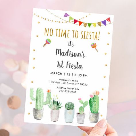 $3.15 | First Fiesta Cactus Birthday - fiesta party, cactus birthday, succulent birthday, girl fiesta party, gold fiesta birthday, gold fiesta party, girl first birthday, first fiesta, fiesta first birthday, no time to siesta Two Taco Birthday Party, Taco Bout Two Birthday, 2nd Birthday Theme Ideas, Fiesta 2nd Birthday, Fiesta 1st Birthday, 1st Birthday Boy Themes, Second Birthday Boys, First Fiesta, Cactus Birthday