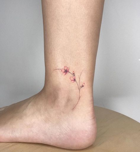 Mini Cherry Blossom Tattoo, Minimal Cherry Blossom Tattoo, Cherry Blossom Minimalist Tattoo, Tiny Cherry Blossom Tattoo, Dainty Cherry Blossom Tattoo, Cherry Blossom Tattoo Minimalist, Small Cherry Blossom Tattoo, Cherry Blossom Flower Tattoo, Japanese Flower Tattoo