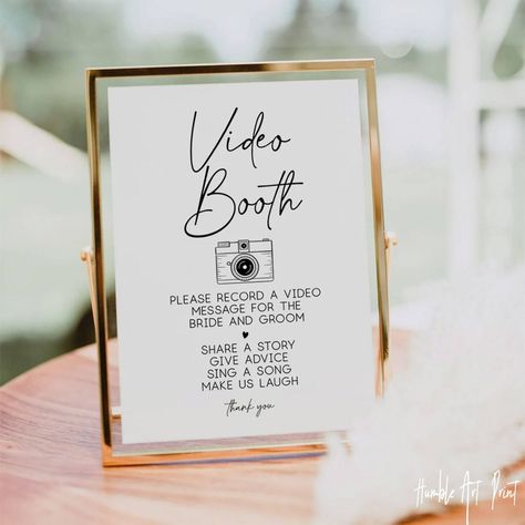 Video Guest Book - Party Ideas by a Pro Video Guest Book Sign, Wedding Guest Video Message Ideas, Video Confessional Wedding, Virtual Guest Book Wedding, Diy Video Booth Wedding, Wedding Video Guest Book, Wedding Confessional Booth, Video Guest Book Wedding, Creative Guest Book Ideas For Wedding