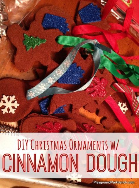 DIY Ornaments with Cinnamon Dough - Kids in the Kitchen Gingerbread Salt Dough, Dough Christmas Ornaments, Thrifty Christmas, Salt Dough Christmas, Salt Dough Christmas Ornaments, Dough Crafts, Salt Dough Crafts, Cinnamon Ornaments, Budget Christmas