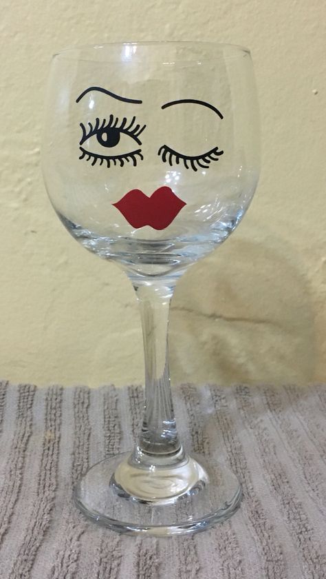 Funny Wine Glass Painting, Diy Wine Glasses, Wine Painting, Funny Paintings, Glass Painting Designs, Wine Glass Crafts, Wine Glass Art, Personalized Wine Glass, Painted Wine Bottles