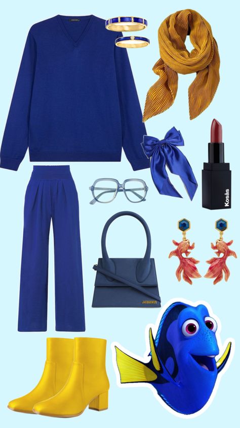 Disney bound outfit / Disneybound look Oswald Disneybound, Finding Nemo Disneybound, Disney Character Inspired Outfits, Nemo Outfit, Minnie Mouse Disneybound, Disneybound Ideas, Disneybound Outfits, Disney Bounding, Character Inspired Outfits