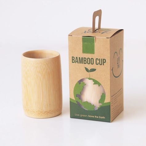 Eco Packaging Design, Graphic Designer Studio, Soap Packaging Design, Bamboo Cups, Eco Logo, Bamboo Tea, Cup Cup, Designer Studio, Instagram Branding