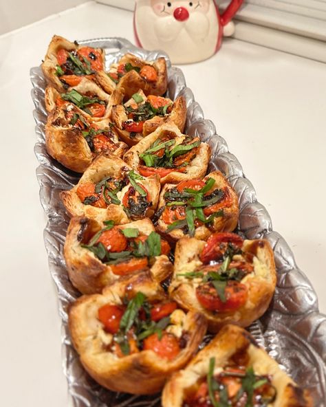 Boursin Tomato Bites, Grape Tomatoes And Boursin, Boursin Cream Cheese Puff Pastry, Boursin Cheese Puff Pastry Appetizers, Puff Pastry Boursin Appetizers, Boursin Puff Pastry Appetizer, Boursin Cheese Puff Pastry, Boursin Puff Pastry, Boursin Bites