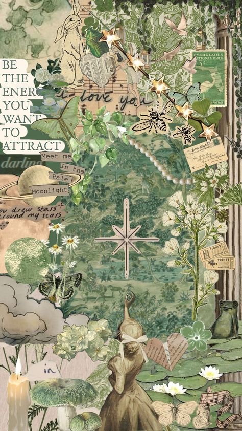 #fantasy #fairycore #vintage #nature #aesthetic #like #green Vintage Nature Aesthetic, In The Pale Moonlight, Scrapbook Printing, Like Green, Funny Pix, Vintage Nature, Vintage Poster Art, Pretty Wallpaper Iphone, Green Wallpaper