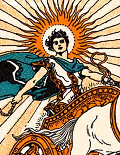 Helios God Tattoo, Helios God Art, Helios Chariot, Apollo Illustration, Helios Aesthetic, Helios Tattoo, Helios Art, Greek Hermes, Helios God