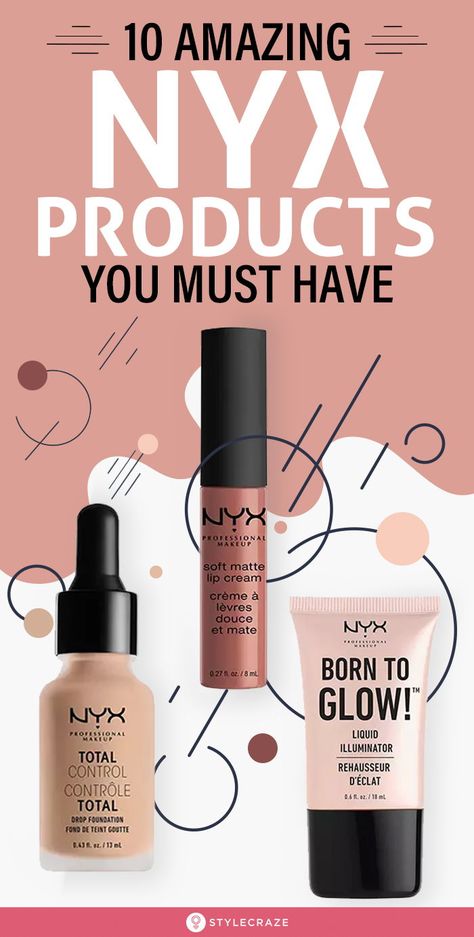 10 Of The Best Makeup Products From NYX Cosmetics: Some products work, and some not so much. Sounds familiar? If it does, keep reading. In this article, we go over 10 makeup products from NYX cosmetics that are absolutely worth adding to your makeup collection. #Makeup #MakeupTips #MakeupIdeas #NYX #NYXCosmetics Best Nyx Products, Nyx Foundation, Nyx Products, Makeup You Need, Makeup Counter, Collection Makeup, Soft Matte Lip Cream, Budget Beauty, Concealer For Dark Circles