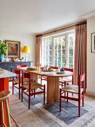 Alfred Newall, Lonika Chande, Striped Tile, Solid Oak Dining Table, Park Slope, Holland Park, Oak Dining Table, Park Homes, Mid Century House