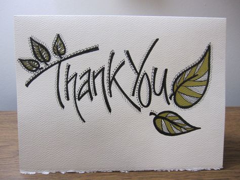 Hand Drawn Thank You Cards Simple, Drawn Cards, Hand Lettering For Beginners, Freelance Design, Cards Simple, Cute Thank You Cards, Hand Doodles, Calligraphy Cards, Hand Drawn Cards