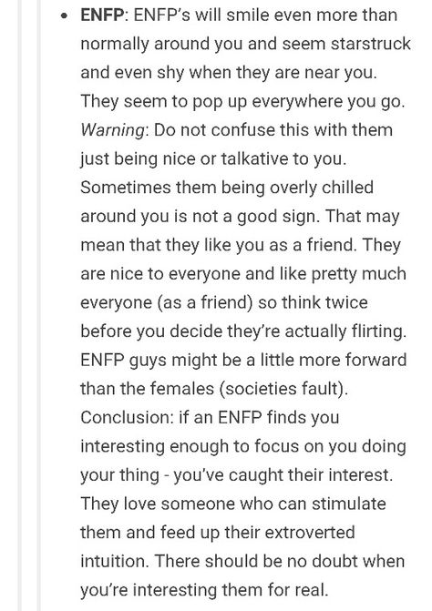 How to tell if an enfp likes you. Oh my dear goodness I want everyone who knows me to read this! Enfp Likes You, Enfp X Enfp Relationship, Enfp Booklist, Enfp Girlfriend, Enfp Boyfriend, Intj 5w4, Enfp Relationships, Enfp Personality, Mbti Personality