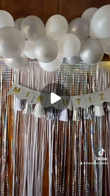 To Fly | Detalles personalizados on Instagram: "🕊️🎈Idea decoración sencilla para bautizo.🎈😍 Contamos con todo el material para realizarlo a un 🔥Súper precio🔥  #decoracion #bautizo #decoracionbautizo #diy" Bautizo Ideas Decoracion Nino Y Nina