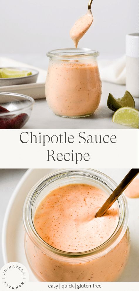 Creamy Chipotle Sauce Recipe, Chipotle Sauce Recipe, Creamy Chipotle Sauce, Chipotle Recipes, Sour Cream Substitute, Compound Butters, Chipotle Shrimp, Ground Turkey Tacos, Sweet Potato Fries Baked