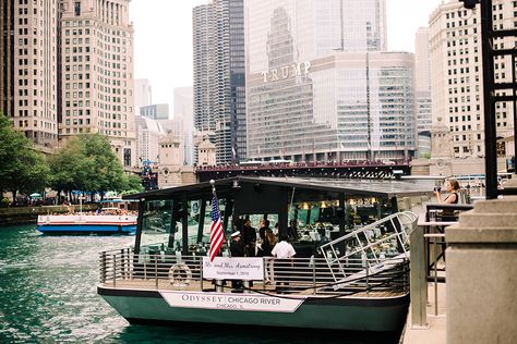 Chicago Boat Wedding, Chicago Cultural Center, Boat Wedding, Chicago Wedding Photography, Let's Pretend, Millennium Park, Chicago Wedding Venues, Cruise Wedding, Chicago River