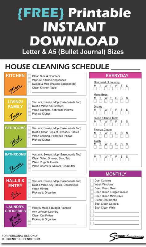 Do you need a daily, weekly & monthly house or apartment cleaning schedule with a checklist to help keep your home super organized? Then, look no further! This household cleaning schedule is perfect for home & apartments of all sizes! It comes in both letter & A5 bullet journal sizes and is in PDF template format. This is a FREE Printable INSTANT DOWNLOAD! #cleaningschedule #householdcleaningschedule #cleaningchecklist #weeklycleaningschedule #housecleaningschedule Apartment Cleaning Schedule, Home Cleaning Schedule Printable, Schedule Printable Free, Weekly Cleaning Schedule Printable, Weekly House Cleaning, Free Printable Cleaning Schedule, House Cleaning Schedule, Household Cleaning Schedule, Daily Cleaning Schedule