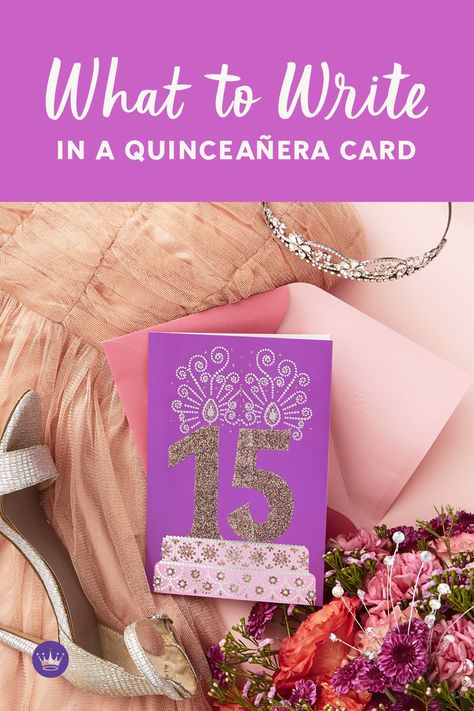 Need to write a quinceañera card? Try these quinceañera message ideas and tips from Hallmark writers! Includes over 50 quinceañera wishes. Quinceanera Cards Ideas, Quinceanera Birthday Cards Diy, Quince Cards Ideas, Quinceanera Birthday Cards, Quinceanera Cards Diy, Quince Card Ideas, Quinceanera Card Ideas, Quinceañera Present Ideas, Quinceanera Quotes In English