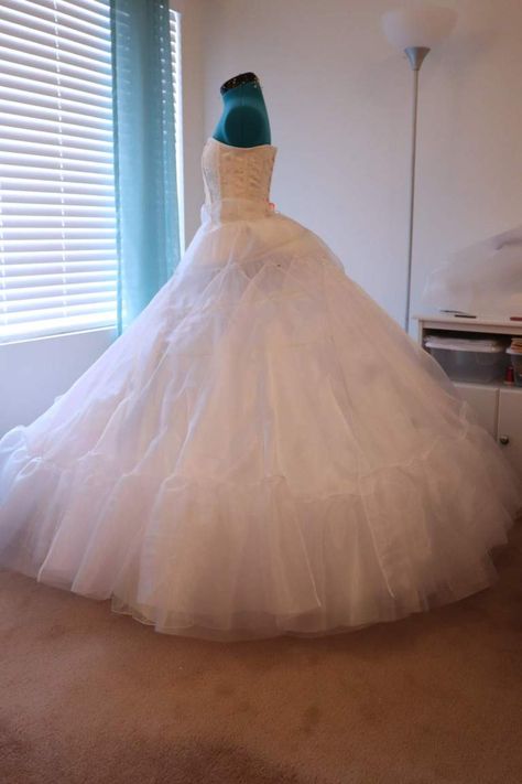 Ball Gown Pattern Sewing Free, Ball Gown Petticoat, Dream Daughter, Cinderella Gown, Petticoat Pattern, Stitching Designs, Cinderella Cosplay, Fabric Stitching, Ball Ideas