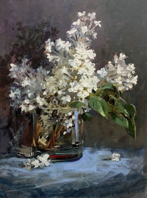 (France) Lilacs in a glass by Edouard Manet (1832- 1883). oil on canvas. Art Movement Timeline, Edouard Manet Paintings, Édouard Manet, Richard Diebenkorn, Francisco Goya, Edouard Manet, Final Days, Amazing Drawings, Painting Still Life