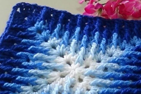 Mosaic Granny Square Crochet Pattern, Afghans Crochet, Crochet Throw Blanket, Crochet Granny Square Blanket, Afghan Pattern, Crochet Throw, Basic Crochet Stitches, Granny Squares Pattern, Single Crochet Stitch