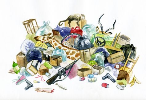 Garbage Illustration, Lisa Hanawalt, Waste Art, Vice Magazine, An Article, Children Illustration, Art Classes, Recycling, Magazine