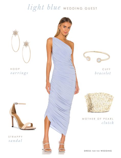 Norma Kamali x REVOLVE Diana Gown … curated on LTK Wedding Guest Dress Revolve, Revolve Bridesmaid Dresses, Revolve Wedding Guest Dress, Light Blue Dress Wedding Guest, Norma Kamali Wedding Guest, Fitted Light Blue Gown For Dress-up, Elegant Fitted Light Blue Strapless Dress, Blue Dress For Wedding Guest, Diana Gown Norma Kamali Outfit