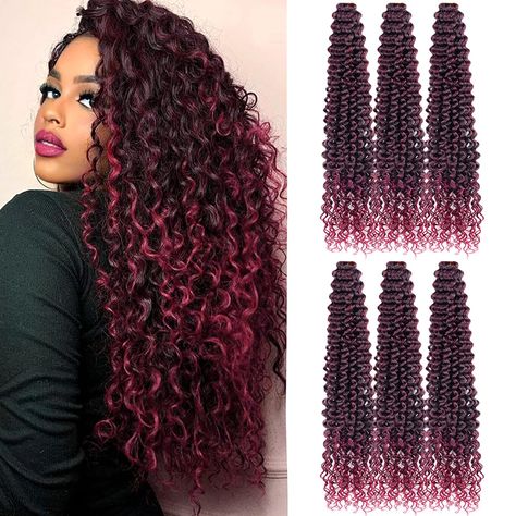 PRICES MAY VARY. Crochet Hair Extensions Material: FEILIMEI Deep Wave Crochet Hair is Made by High Quality Synthetic Fiber.Tangle-free,Light Weight,Soft and Smooth as Human Hair. Quick to Install, Braid Hair & Easy Style to Shawl Hair, Ponytail According to Your Preference. Curly Crochet Hair Size & Weight: 22inch, 90g/Pack, 28inch,110g/Pack, 1Pack/Lot.Wash and Protect Wavy Crochet Hair Like Your Own Hair,You Can Spray More Water or Essential Oil to Hair Care Before Installation, Will Be Better Curly Hair Extensions Before And After, Crochet Extensions, Deep Wave Crochet Hair, Wavy Hair With Braid, Ocean Wave Crochet, Wavy Crochet, Curly Crochet Hair, Ocean Wave Crochet Hair, Crochet Braid Hair