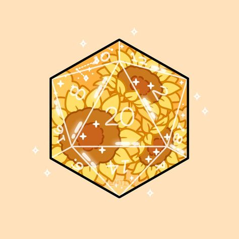 #sunflower #d20 #dice #dnd #dungeons #dragons #ttrpg #rpg #cute #kawaii #digitalart #digitalartist #art #yellow #drawing #illustration #clouds #stars #sparkles #bright #sticker #board #games Dice Illustration, Illustration Clouds, Dice Art, Yellow Drawing, Sticker Board, D20 Dice, Art Yellow, Cute Kawaii, Beautiful Artwork