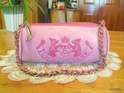 Y2k Handbag, Juicy Couture Purse, Baby Couture, Couture Handbags, Barrel Bag, Juicy Couture Bags, Pretty Bags, Pink Brand, Purse Accessories