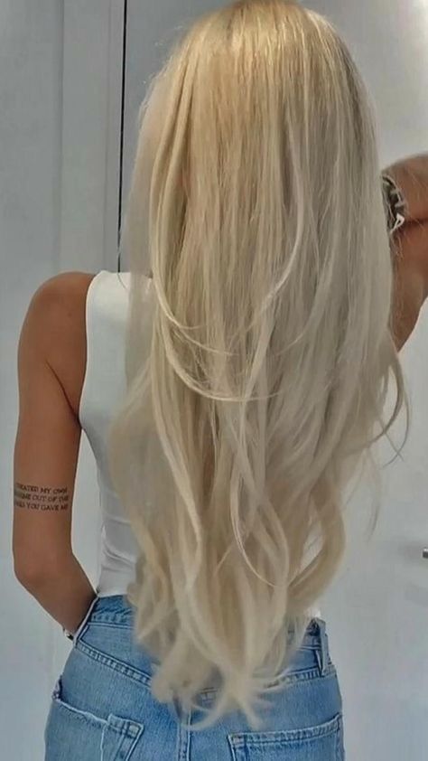 Blonde Hair Inspiration, Long Blonde, Long Blonde Hair, Dream Hair, Hair Color Ideas, Hair Colour, Hair Goals, Hair Looks, Hair Colors