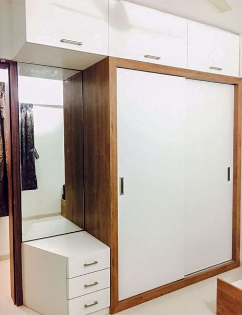 Almira Design, Wardrobe Unit, Wooden Cupboard Design, Wardrobe Laminate Design, Wardrobe Sliding, Sliding Door Wardrobe Designs, Dressing Unit, Alcohol Cake, Wooden Wardrobe Design