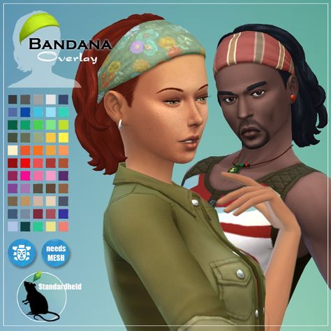 Simsworkshop: GP06 Bandana Overlay by • Sims 4 Downloads Sims 4 Cc Bandana Hair, Ts4 Bandana, Sims 4 Headwrap Cc, Sims 4 Bandana Cc, Sims 4 Hair With Bandana, Sims 4 Cc Bandana, Sims 4 Bandana, Sims 4 Headscarf, Sims 4 Bandana Top