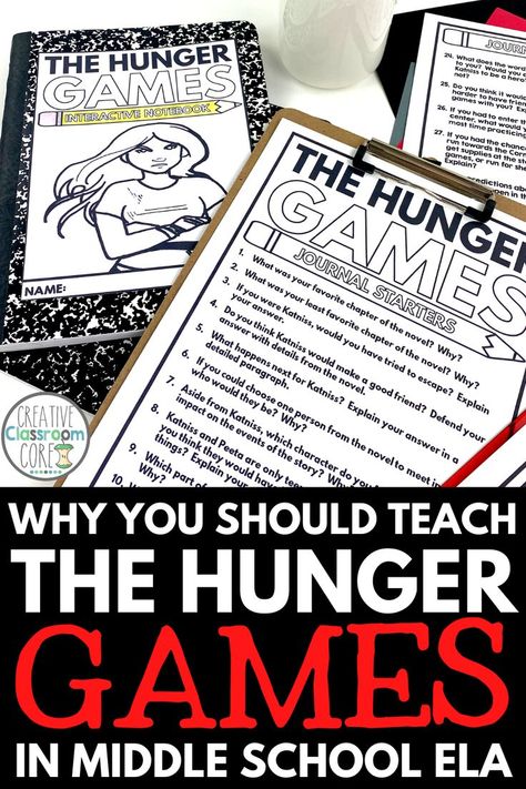 Hunger Games Activities, Games In The Classroom, Book Club Activities, Novel Study Activities, Hunger Games Books, Literary Elements, Novel Study, Literature Circles, Middle School Classroom