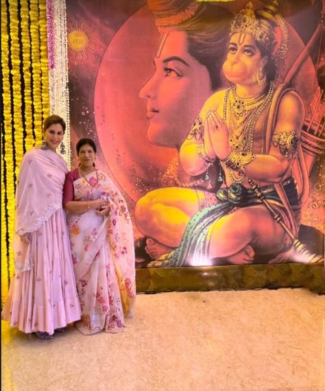 Ram Charan and his wife, Upasana Konidela are prepping for their parenthood journey. The family is on cloud nine as Upasana is pregnant with her first child. While the family likes to keep their personal life private, Upasana often shares glimpses of her life on her IG handle. Recently, she posted how she celebrated the Hanuman Janamotsav with her mother-in-law, Surekha Konidela.    Upasana Konidela twinned with her mom-in-law, Surekha Konidela in pink    Upasana is a doting daug Upasana Konidela, Upasana Kamineni, Pink Anarkali Suits, Baby Shower Pictures, Pink Anarkali, Mom In Law, Ram Charan, On Cloud Nine, Brown Teddy Bear