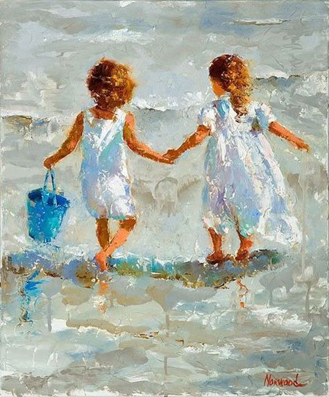 . Walking On The Beach, Holding Hands, The Beach, Best Friends, Walking, Art