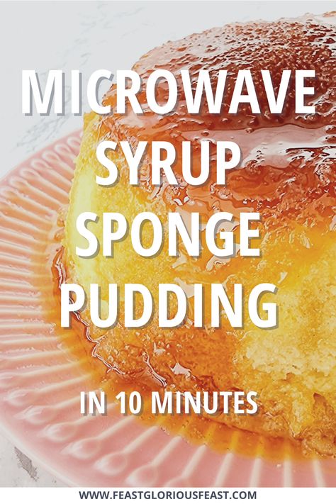 Microwave Syrup Sponge Pudding, Steamed Puddings Recipes, Microwave Sponge Pudding, Warm Poeding Resepte, Microwave Pudding Recipe, Microwave Pavlova, Hot Puddings Recipes, Steam Pudding Recipes, Microwave Steamed Pudding