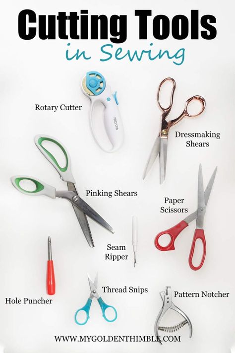 Sewing Tools For Beginners, Good Sewing Machines, Sewing Tools With Names, Basic Sewing Patterns For Beginners, Sewing Accessories Tools, Measuring Tools For Sewing, Marking Tools For Sewing, Sewing Pattern Design Tutorials, Accessory Sewing Patterns