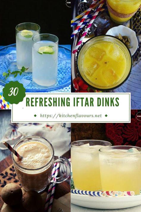 Kids Iftar Party, Drink For Ramadan, Ramadan Recipes Iftar Drinks, Iftar Drink Recipes, Quick And Easy Ramadan Recipes, Ramadan Drinks Recipes, Ramadan Recipes Iftar Snacks Easy, Ramadan Iftar Ideas, Healthy Iftar Recipes