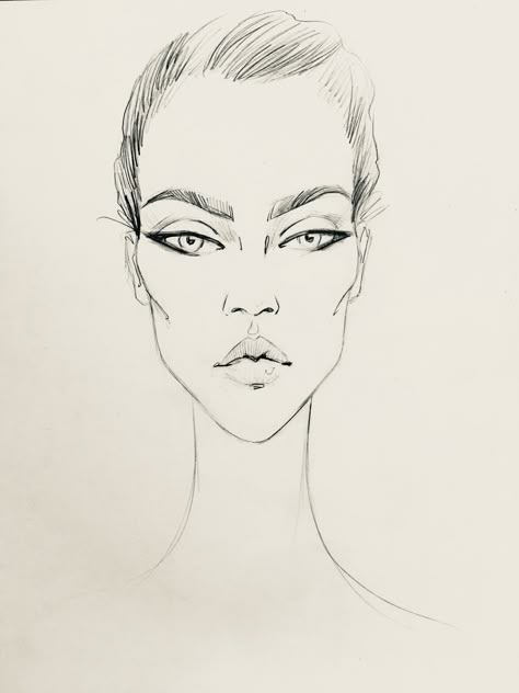 Face Fashion Drawing, Illustration Faces, Face Illustrations, Fashion Sketches Men, Fashion Illustration Face, Fashion Figure Drawing, Fashion Drawing Sketches, Fashion Illustrations Techniques, Model Sketch