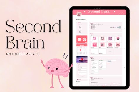 Notion Ideas | Notion Templates Notion Second Brain Dashboard, Para Method, Second Brain Notion, Brain Template, Notion Life Planner, Etsy Planner, Second Brain, Notion Templates, Templates Free Design