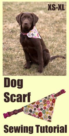 Dog Bandana Diy, Dog Clothes Patterns Sewing, Bandanas Diy, Dog Bandana Pattern, Puppy Scarf, Dog Crate Pads, Dog Sewing Patterns, Diy Dog Collar, Dog Bandanna