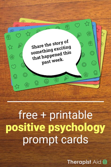 Positive Psychology Prompt Cards Positive Psychology Activities, Intro To Psychology, Emotions Game, Counseling Games, Cbt Worksheets, Cbt Therapy, Safe Schools, Therapy Games, Counseling Activities