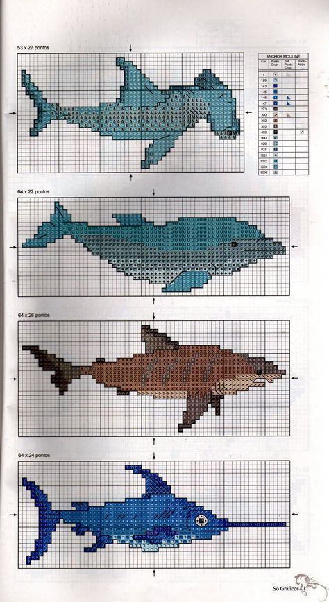 Cross Stitch Shark Pattern, Shark Tapestry Crochet, Shark Cross Stitch Pattern Free, Fish Knitting Chart, Shark Embroidery Pattern, Fish Cross Stitch Patterns, Shark Alpha Pattern, Fish Tapestry Crochet, Fish Alpha Pattern