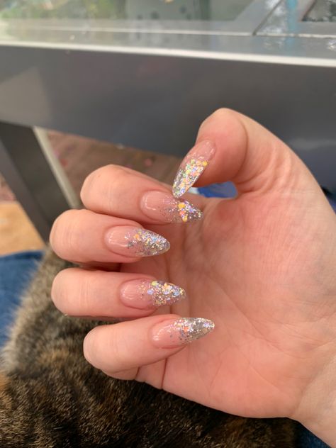 Baby Boomer With Glitter, Baby Boomer Nails Glitter, Glitter Baby Boomer Nails, Baby Glitter Nails, Baby Boomer Nails Decoradas, Baby Boomers Nails, Baby Glitter, Glitter Gel Nails, Inspo Pics