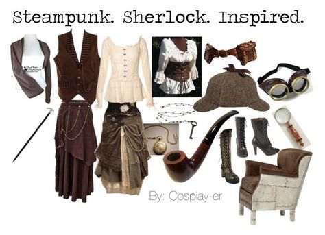 "Steampunk. Sherlock. Inspired." by cosplay-er ❤ liked on Polyvore featuring ASOS, Beston and Cost Plus World Market Cost Plus World Market, World Market, Sherlock Holmes, Asos, Polyvore Image, Streetwear Brands, Gucci, Independent Design, Luxury Fashion