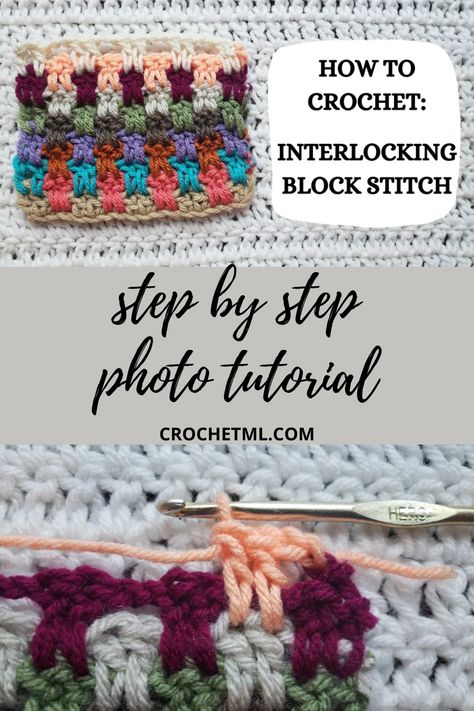 #yarn #fiber #croche #crochet #crocheting #crocheted #crochettutorial #crochettutorials #crochetvideotutorial #howto #crafts #crafting #crafty #handmade #handmadeblog #crochetblog #crochetblogger #beginnercrochet #learntocrochet #learningcrochet #learnhowtocrochet #crochetbeginner #startcrocheting #startlearningcrochet#crochethandmade #videotutorial #videotutorials #howtocrochet #crochetstitchtutorial #crochetblockstitch #doublecrochetst #dcst #blockst #crochetblockst #interlockingblockstitch Larksfoot Stitch, Block Stitch, Crochet Blanket Tutorial, Scrap Yarn Crochet, Diy Beginner, Scarf Patterns, Crochet Stitches For Blankets, Beginner Crochet Tutorial, Easy Crochet Blanket