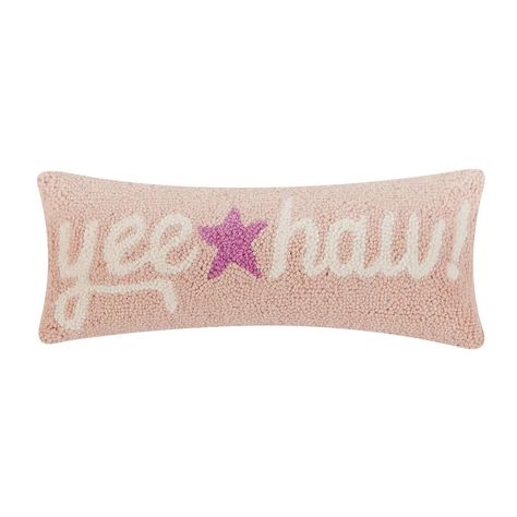 Who is gonna get one of the very last Yee Haws ??? Only three left ! 🤠 Hook Pillow, Hooked Pillow, Kitchen Rugs And Mats, Hooked Wool, Yee Haw, Star Pillows, Gemstone Healing, Bed Throws, Accent Pillow