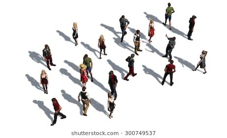 a crowd of people in top-view isolated on white background Top Down View Person, People Top View Png, Axonometric People, People From Above, Top View People, People Top View, Axonometric View, A Crowd Of People, Render People