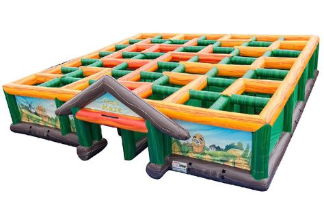 Corn Maze | Fall Festival Inflatable Maze | Halloween Party Corn Maze Inflatable Maze, Maze Halloween, Inflatable Games, Inflatable Obstacle Course, Circus Wedding, Obstacle Courses, Fall Festivals, Playhouse Outdoor, Outdoor Inflatables