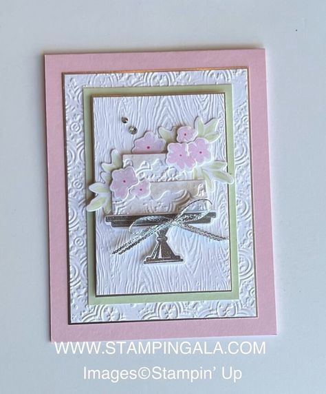 Just Married: Charming Wedding Cards & Favor Collection - Stampin' Gala Stampin Up Online Exclusives 2024, Pink Vintage Car, Distressed Tile, Stampin Up Wedding Cards, Birthday Blast, Scrapbook Club, Cake Celebration, Embossed Background, Charming Wedding