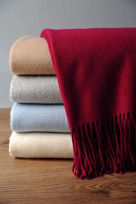 Amazon.com: EP Mode 100% Pure Cashmere Throw Blanket for Sofa, Classic Design with Gift Box (Merlot) : Home & Kitchen Cashmere Throw Blanket, Sofa Classic, Cashmere Throw, Cashmere Blanket, Cashmere Color, Cashmere Wrap, Classic Sofa, Cashmere Yarn, Wool Throw